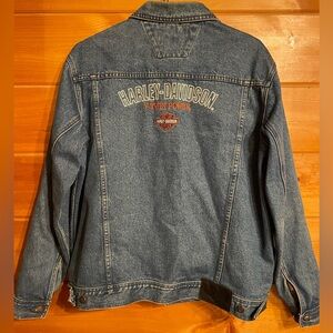Men’s Harley Davidson Jean Jacket with Removable Lining, Size L